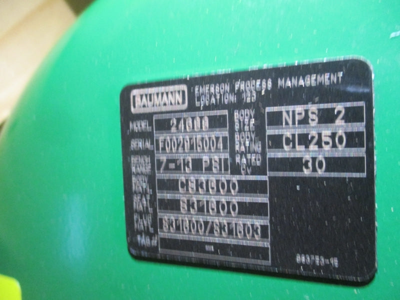 FISHER TYPE 24000 WITH 3660 POSITIONER  7-13PSI NSMP