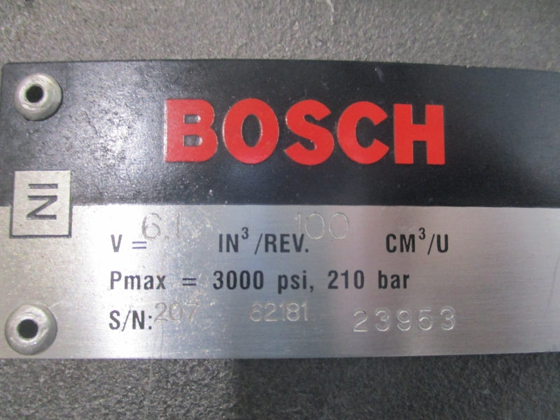 BOSCH 0513850216 VANE PUMP 0513R18C3VPV100SM21HYB04  3000PSI NSNP
