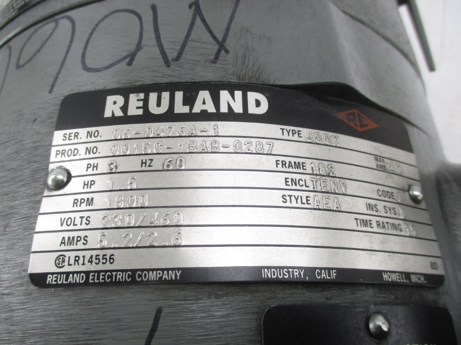 REULAND 0015C-1BAB-0287 230/460V 5.2/2.6A NSNP