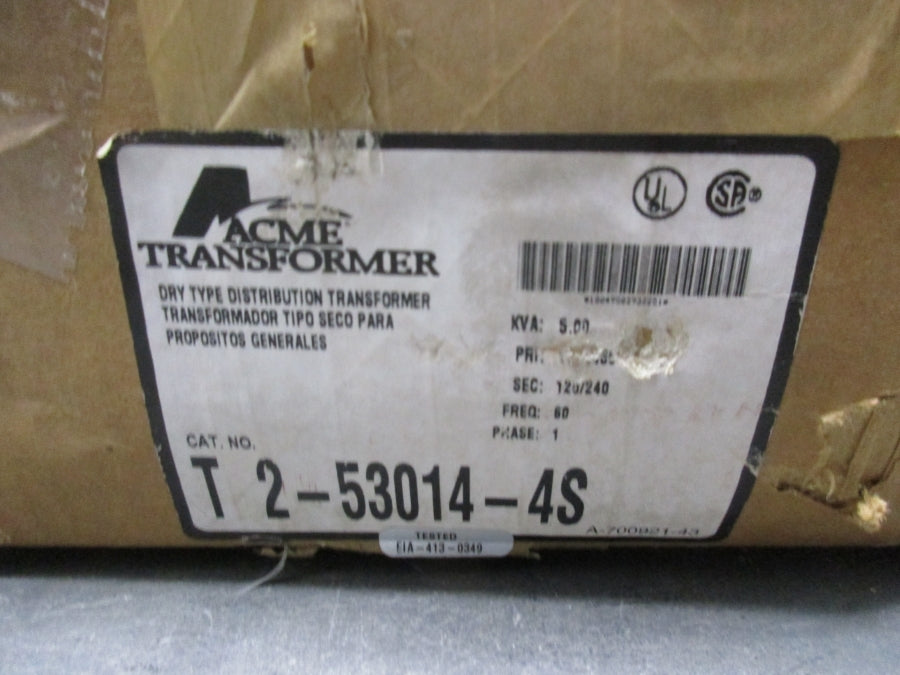 ACME TRANSFORMER T-2-53014-4S 240X480V NSMP