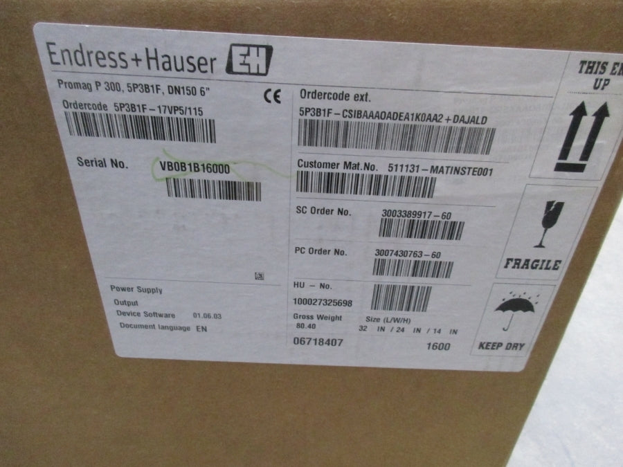 ENDRESS+HAUSER 5P3B1F-17VP5/115 F/W 01.06.03 NSFS