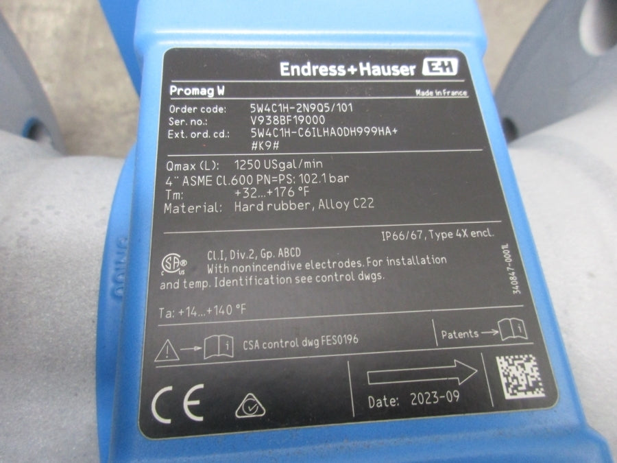 ENDRESS+HAUSER 5W4C1H-2N9Q5/101 100-240V F/W 02.01.03 NSNP