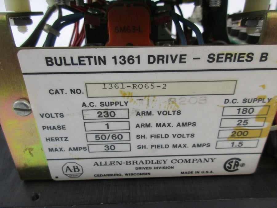 ALLEN BRADLEY 1361-RO65-2 230V 30A UNMP