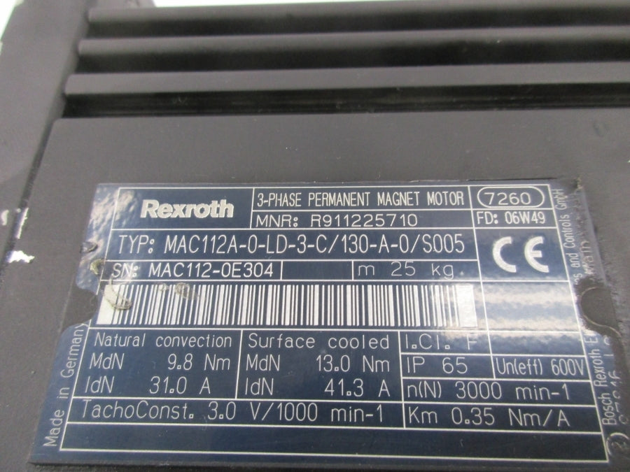 REXROTH MAC112A-0-LD-3-C/130-A-0/S005 R911225710 31.0 NSNP