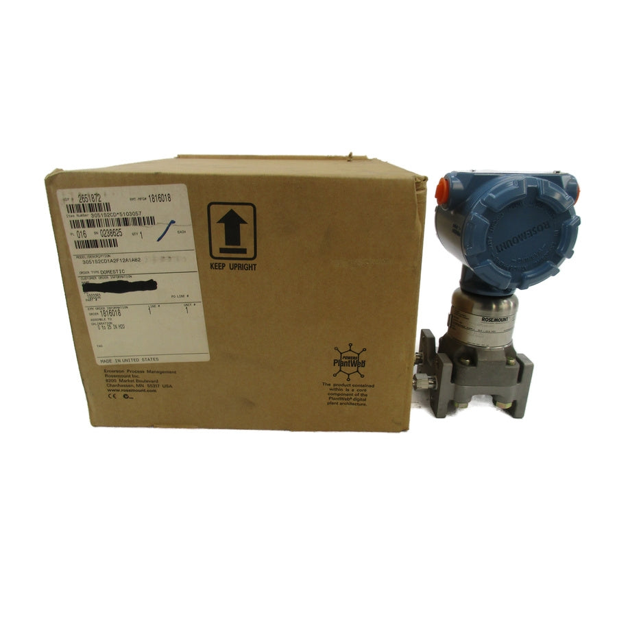 ROSEMOUNT 3051S2CD1A2F12A1AB2 10.5-42.4VDC 2000PSI NSMP