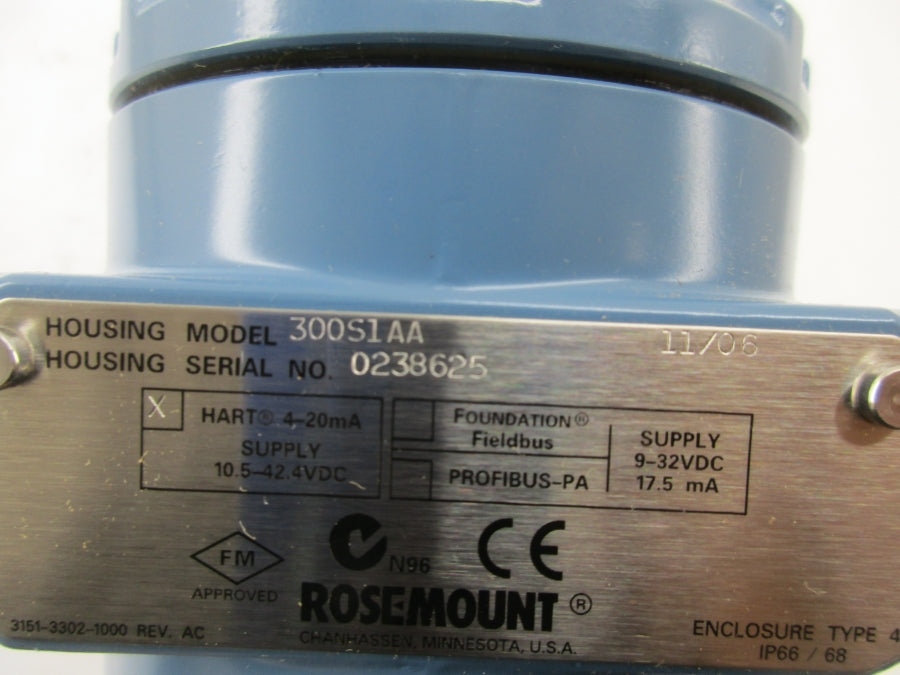 ROSEMOUNT 3051S2CD1A2F12A1AB2 10.5-42.4VDC 2000PSI NSMP
