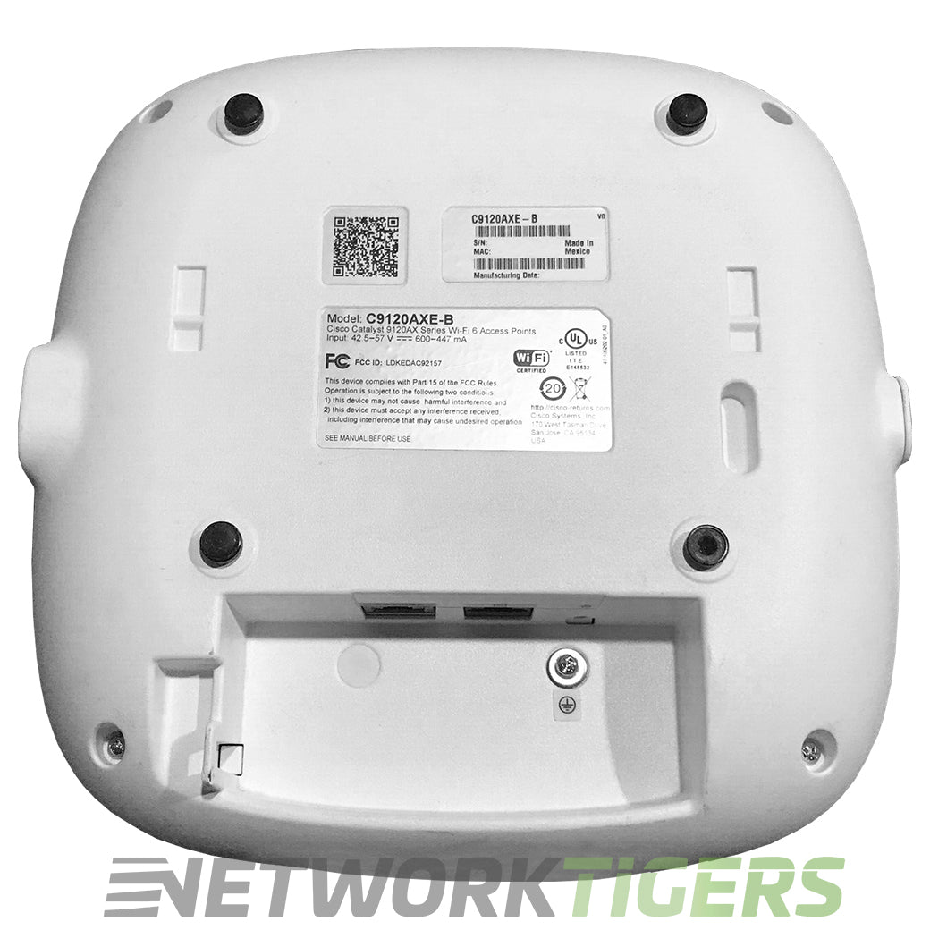 Cisco C9120AXE-B Catalyst 9120AX 802.11ax (Wi-Fi 6) 4x4 MU-MIMO Ext Ant WAP