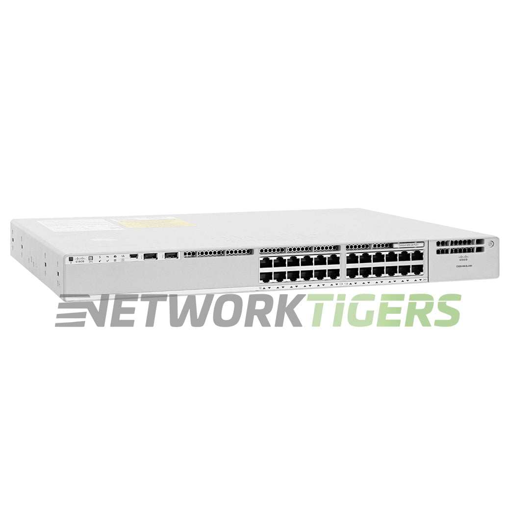 Cisco C9200-24P-E Catalyst 9200 Series 24x 1GB PoE+ RJ45 1x Module Slot Switch