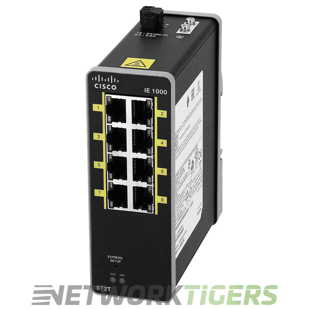 Cisco IE-1000-6T2T-LM IE 1000 Series 8x Fast Ethernet RJ45 Switch