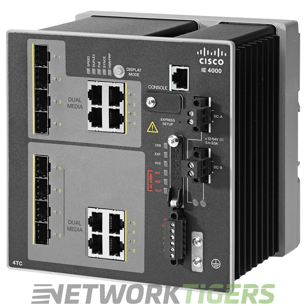 NEW Cisco IE-4000-4TC4G-E IE 4000 Series 4x FE Combo 4x 1GB Switch