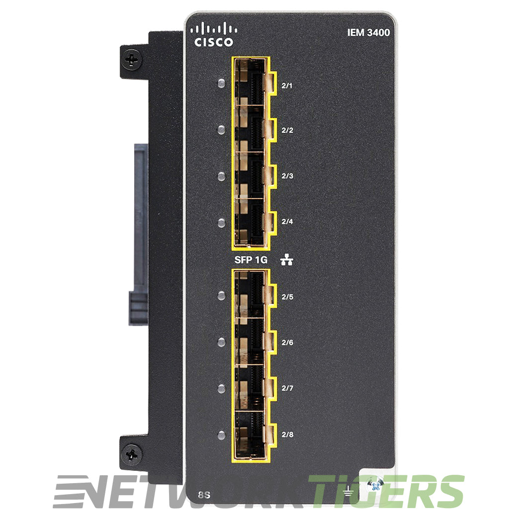 Cisco IEM-3400-8S Catalyst IE3300 Rugged 8x 1GB Fibre SFP Switch Module