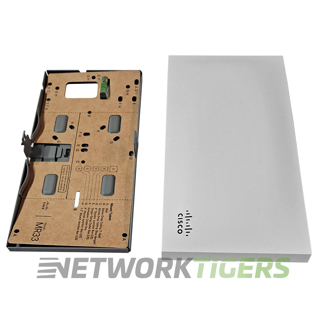 NEW Cisco Meraki MR33-HW Wi-Fi 5 802.11ac Internal Ant Unclaimed WAP w/ Mounts