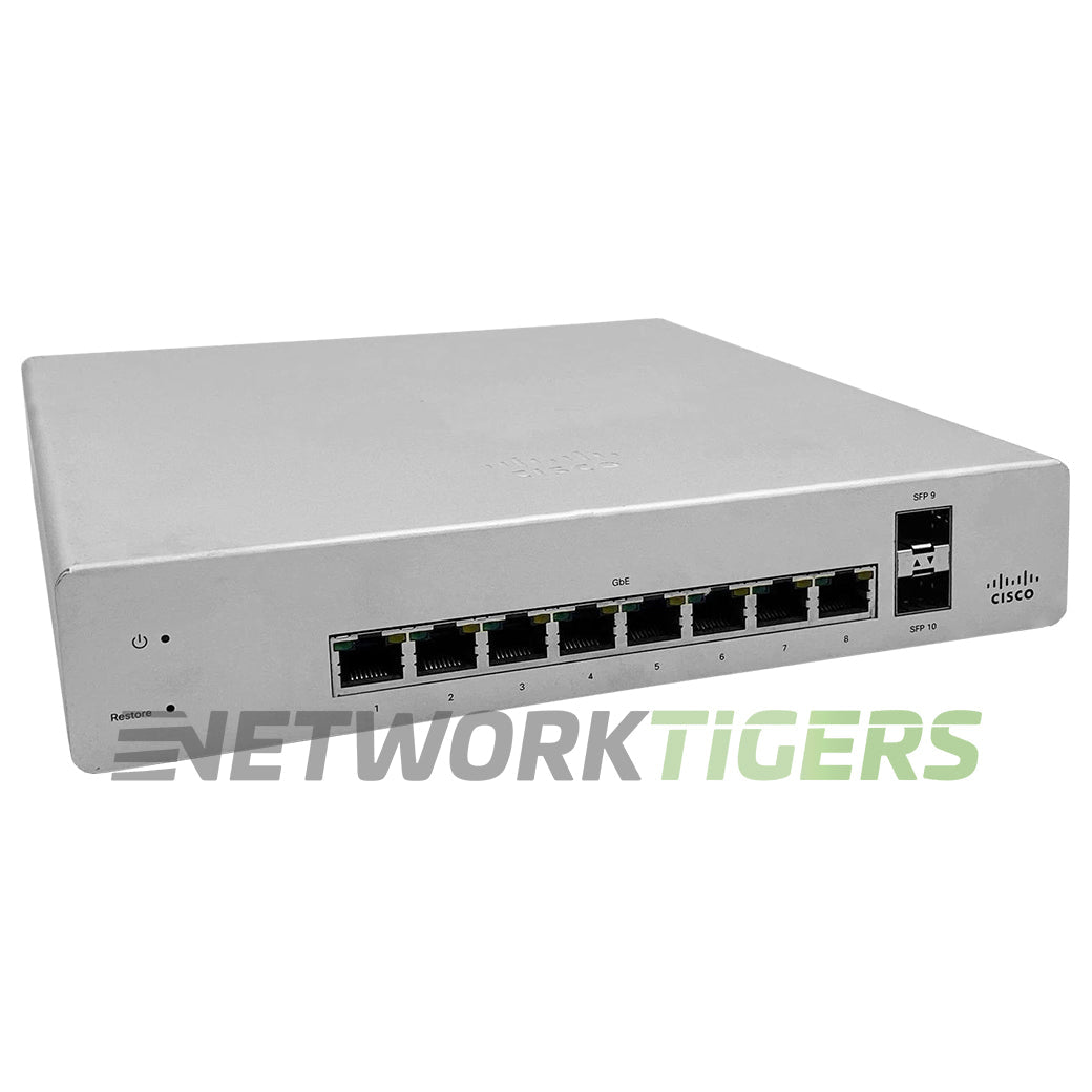 Cisco Meraki MS220-8 8x 1GB RJ45 2x 1GB SFP+ Unclaimed Switch