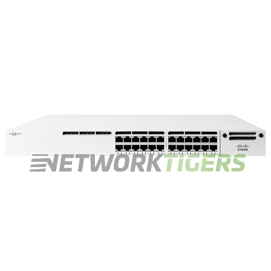 Cisco Meraki MS390-24P-HW 24x 1GB PoE+ RJ45 1x Exp Mod Slot Unclaimed Switch