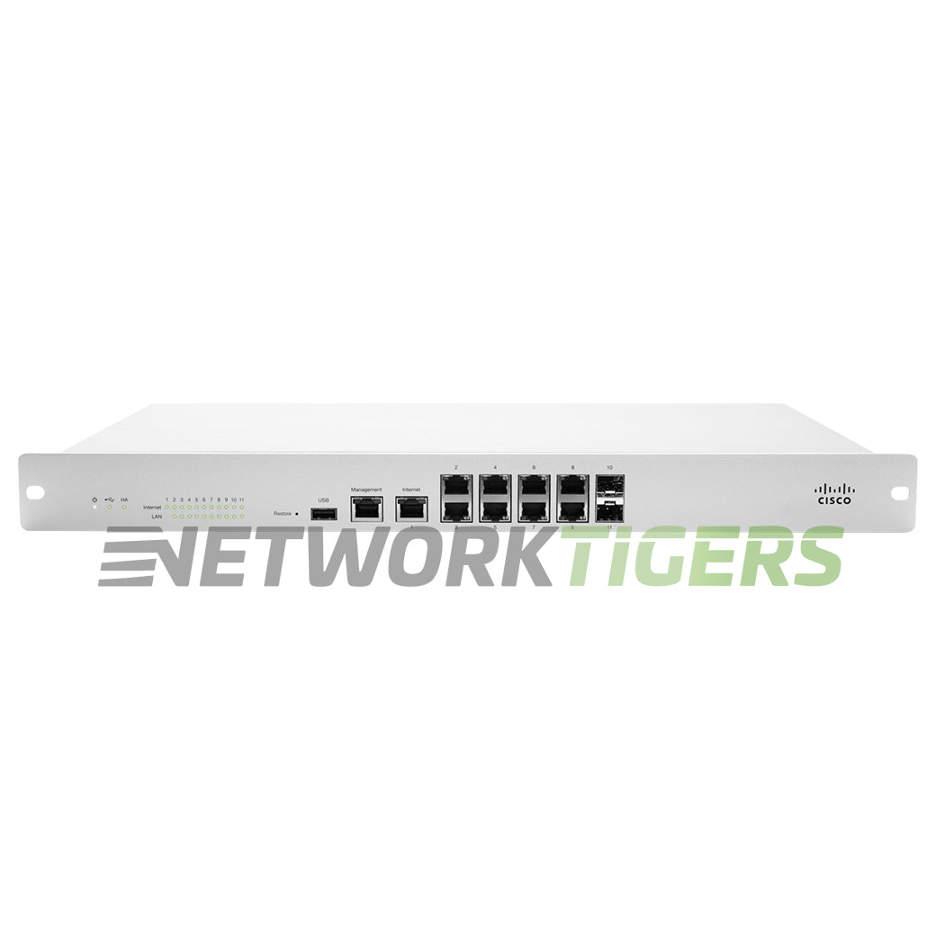 NEW Cisco Meraki MX100-HW 750 Mbps 8x 1GB RJ45 2x 1GB SFP Unclaimed Firewall