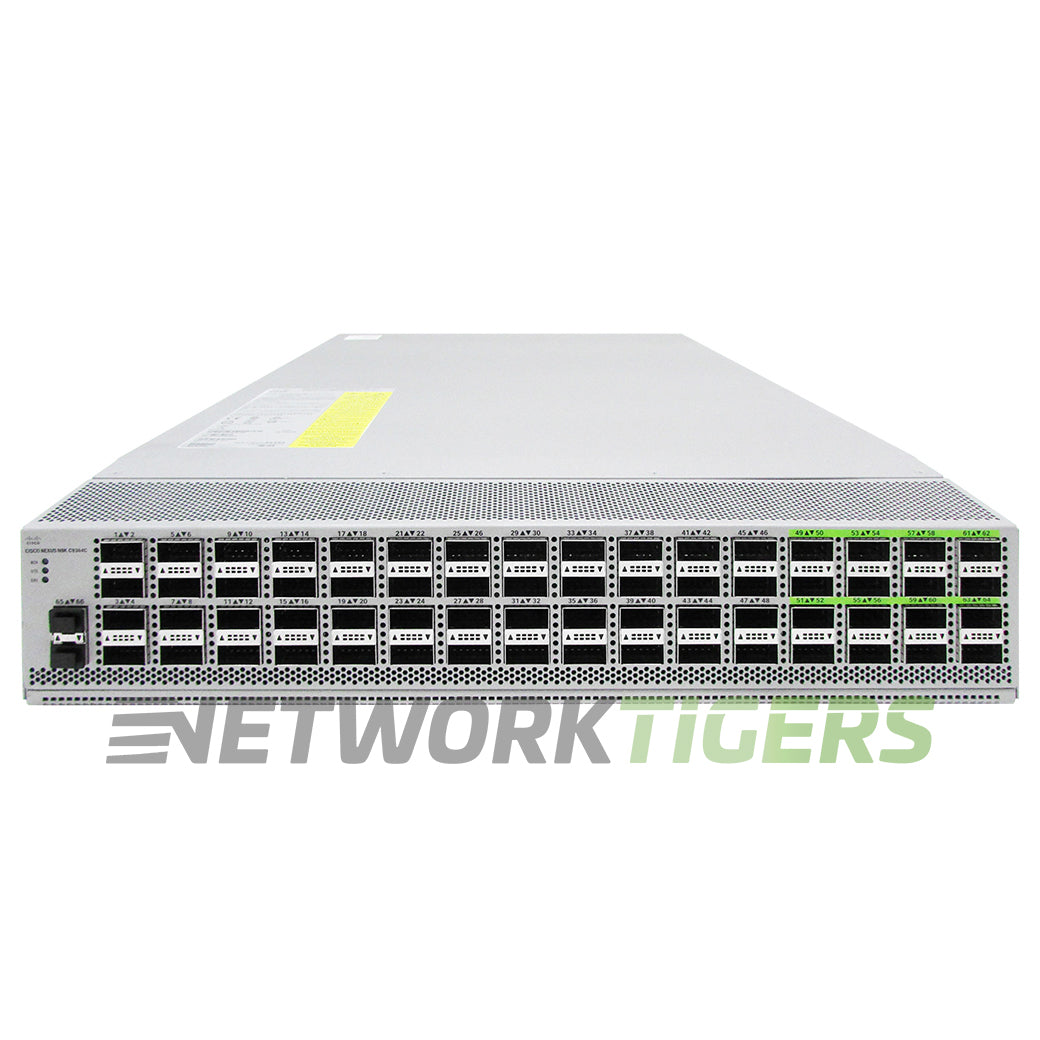 NEW Cisco N9K-C9364C Nexus 9000 64x 100GB QSFP28 2x 10GB SFP+ F-B Air Switch
