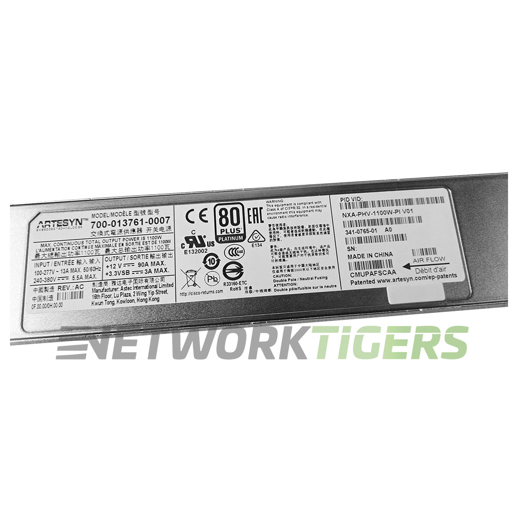 Cisco NXA-PHV-1100W-PI C36180YC-R. Platinum HV-AC-DC Front-to-Back Airflow PSU
