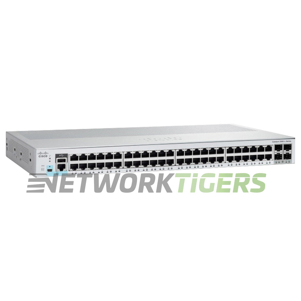 Cisco WS-C2960L-48TS-LL Catalyst 2960L Series 48x 1GB RJ45 4x 1GB SFP Switch