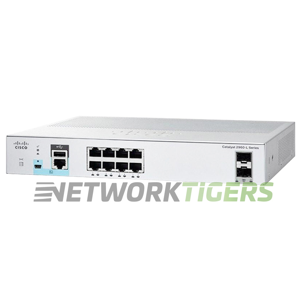 Cisco WS-C2960L-8PS-LL Catalyst 2960L Series 8x 1GB PoE+ RJ45 2x 1GB SFP Switch