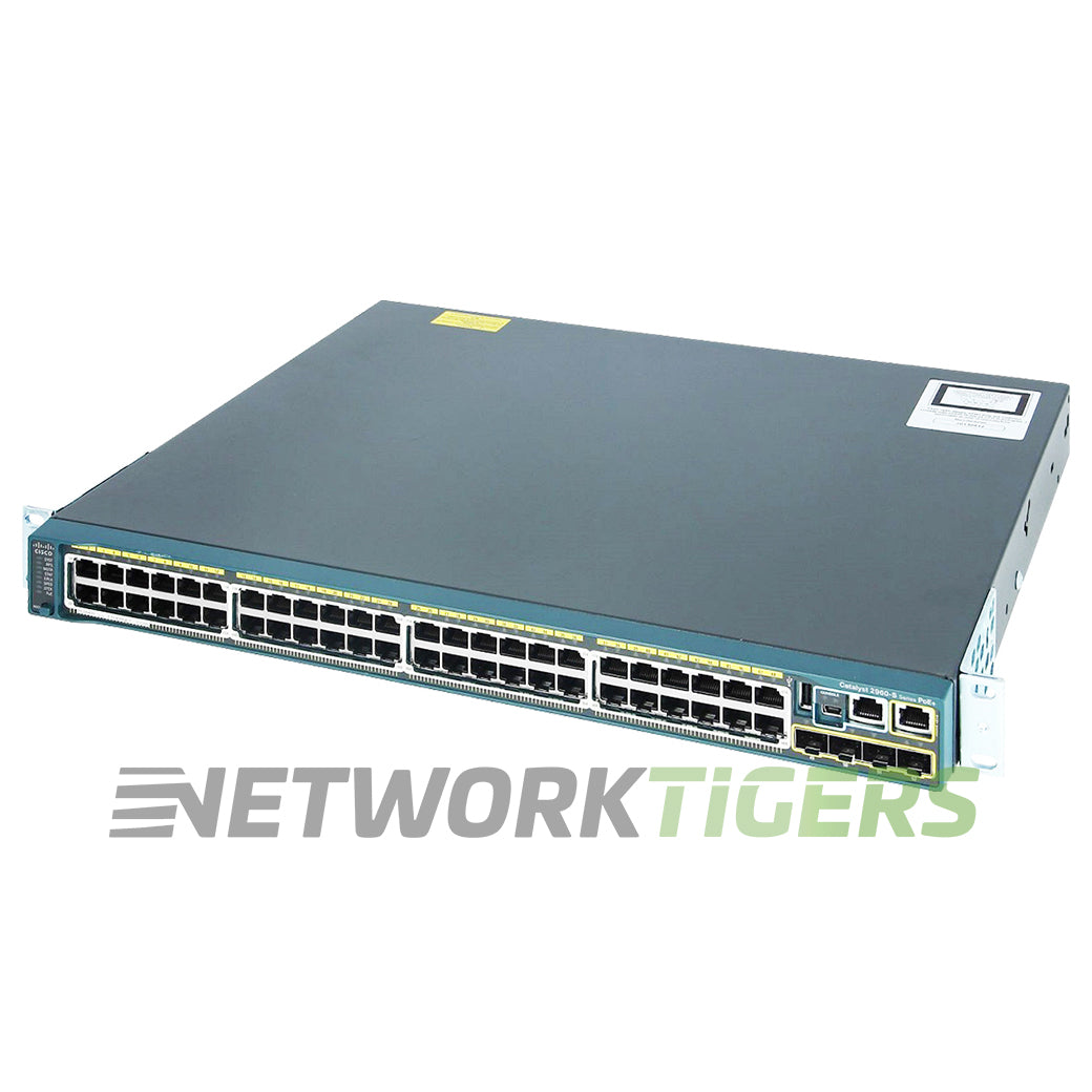 Cisco WS-C2960S-48LPS-L 48x 1GB PoE+ RJ45 2x 1GB SFP Switch