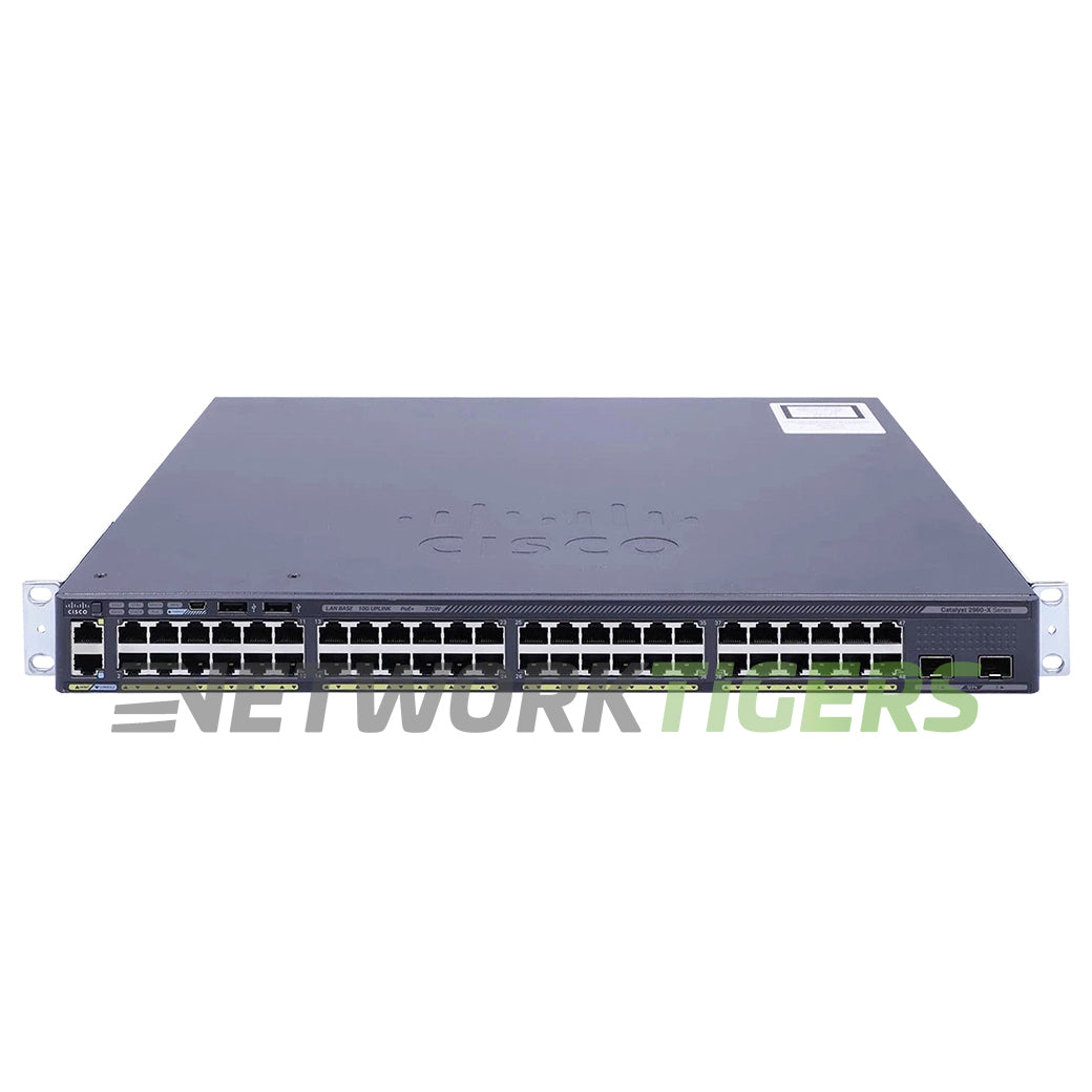 NEW Cisco WS-C2960X-48LPD-L 48x 1GB RJ45 2x 10GB SFP+ Switch