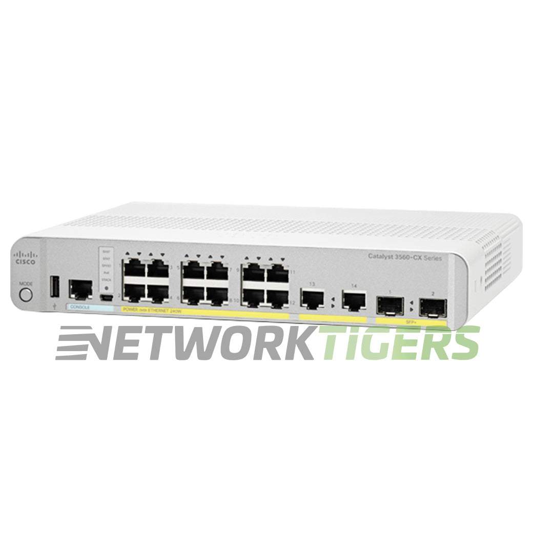 NEW Cisco WS-C3560CX-12TC-S 12x 1GB RJ45 2x 1GB SFP 2x 1GB RJ45 Switch