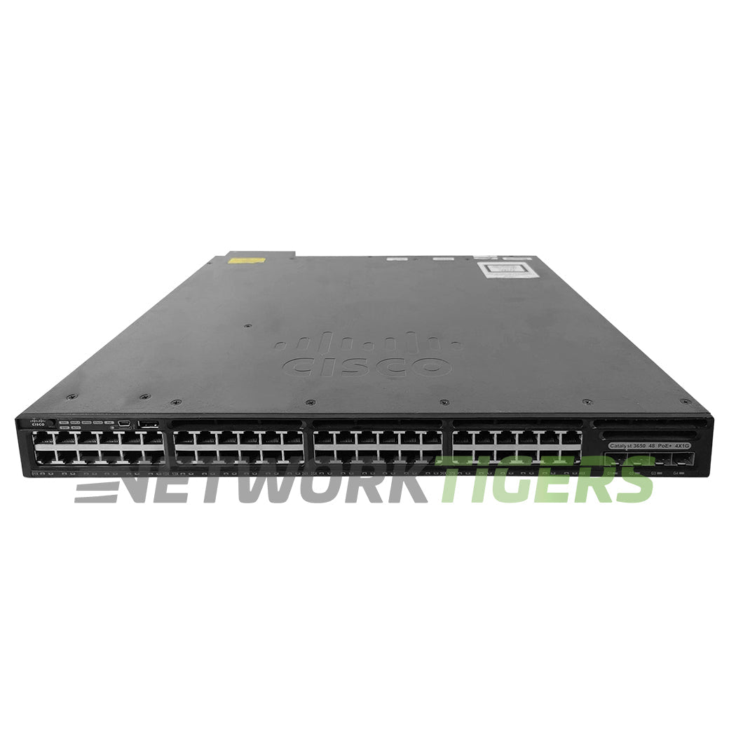 Cisco WS-C3650-48FWS-S 48x 1GB FPoE RJ45 4x 1GB SFP Switch w/ 5x AP Lic