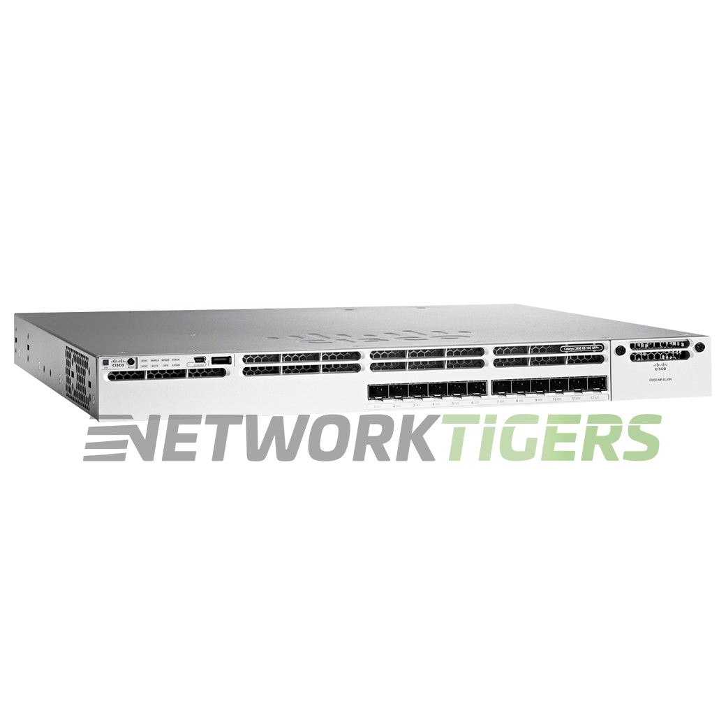 NEW Cisco WS-C3850-12S-E 12x 1GB SFP 1x Module Slot Switch