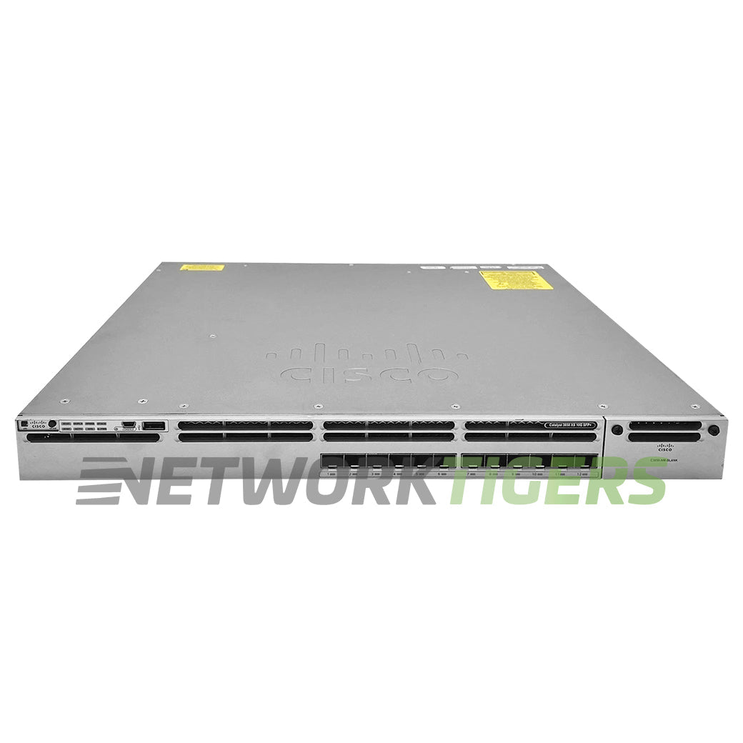 Cisco WS-C3850-16XS-S 12x 10GB SFP+ Switch w/ 4x 10GB SFP+ Module