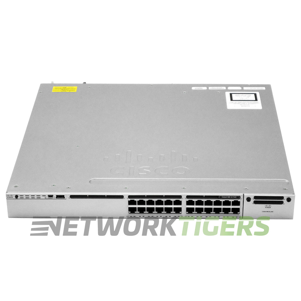 NEW Cisco WS-C3850-24P-S 24x 1GB PoE+ RJ45 1x Free Module Slot Switch