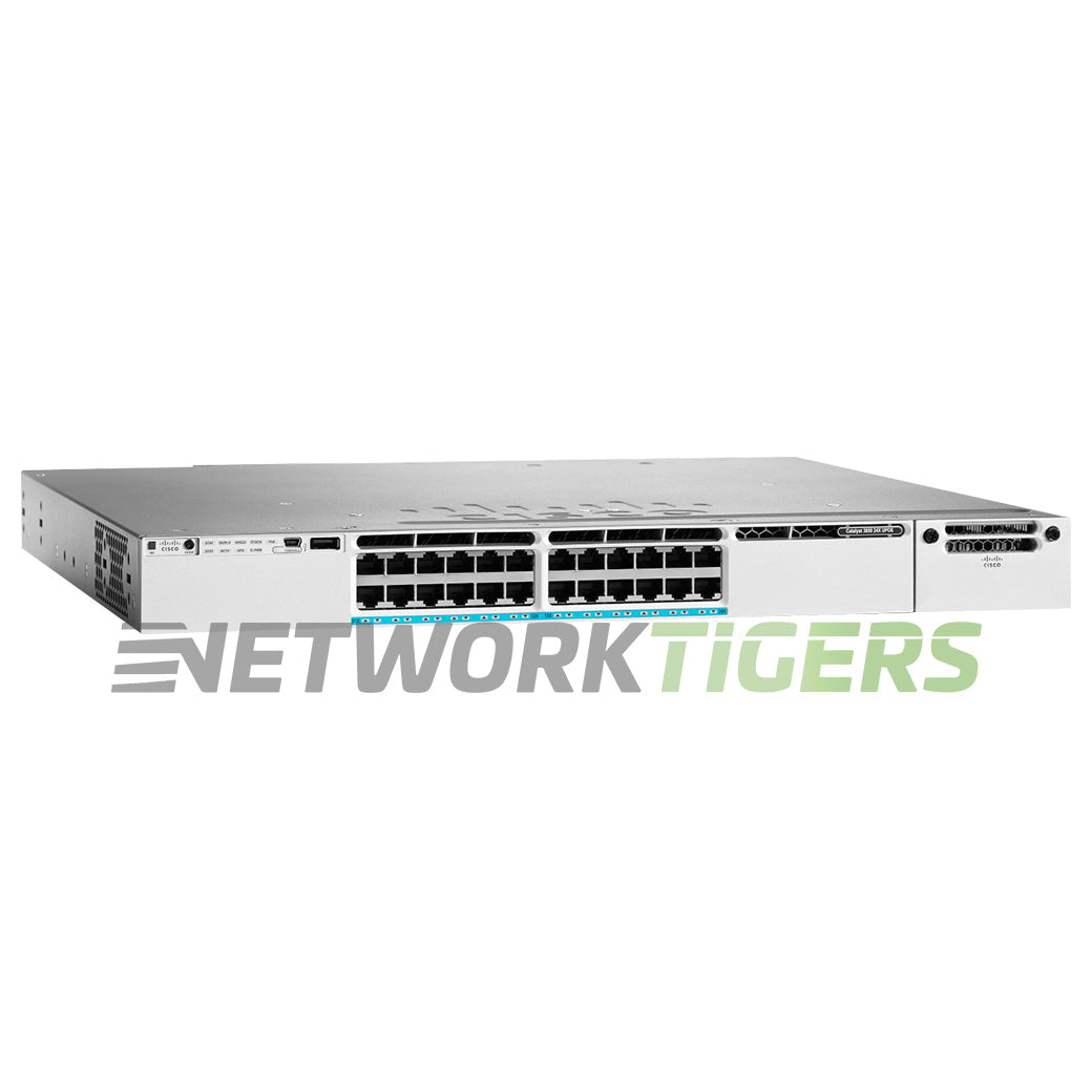 Cisco WS-C3850-24U-L 24x 1GB UPoE RJ45 1x Expansion Module Slot Switch