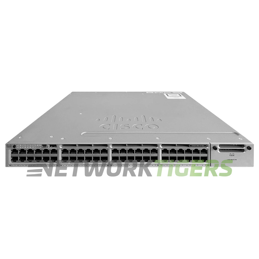 Cisco WS-C3850-48P-S 48x 1GB PoE+ RJ45 1x Open Expansion Module Slot Switch