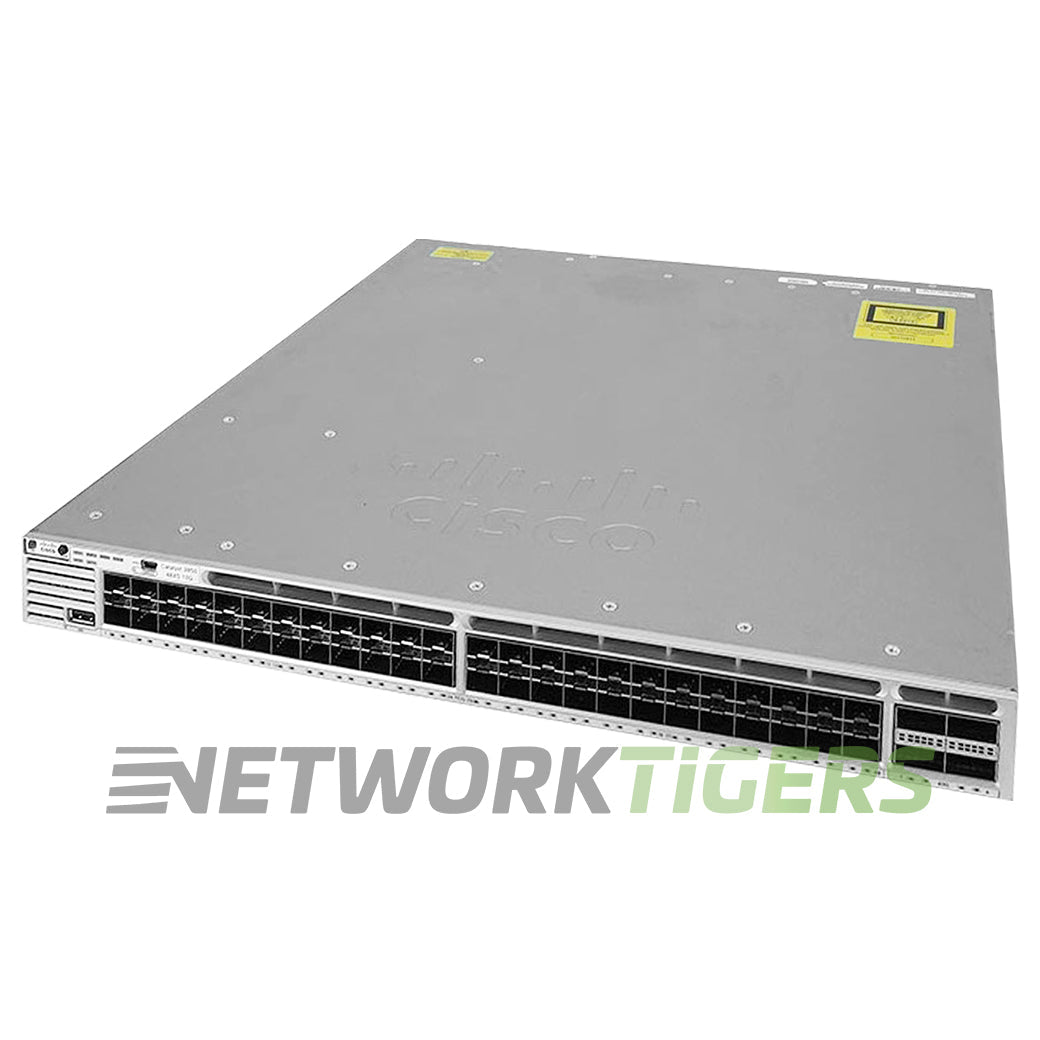 Cisco WS-C3850-48XS-E 48x 10GB SFP+ 4x 40GB QSFP+ F-B Airflow Switch