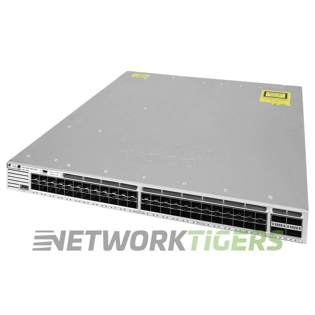 Cisco WS-C3850-48XS-F-E 48x 10GB SFP+ 4x 40GB QSFP+ BF Airflow Standalone Switch