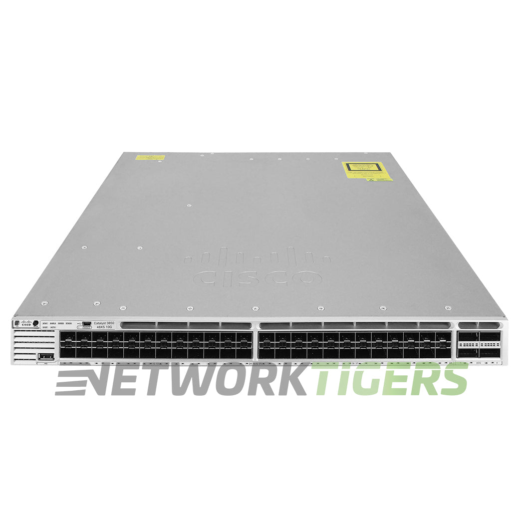 Cisco WS-C3850-48XS-F-E 48x 10GB SFP+ 4x 40GB QSFP+ BF Airflow Standalone Switch