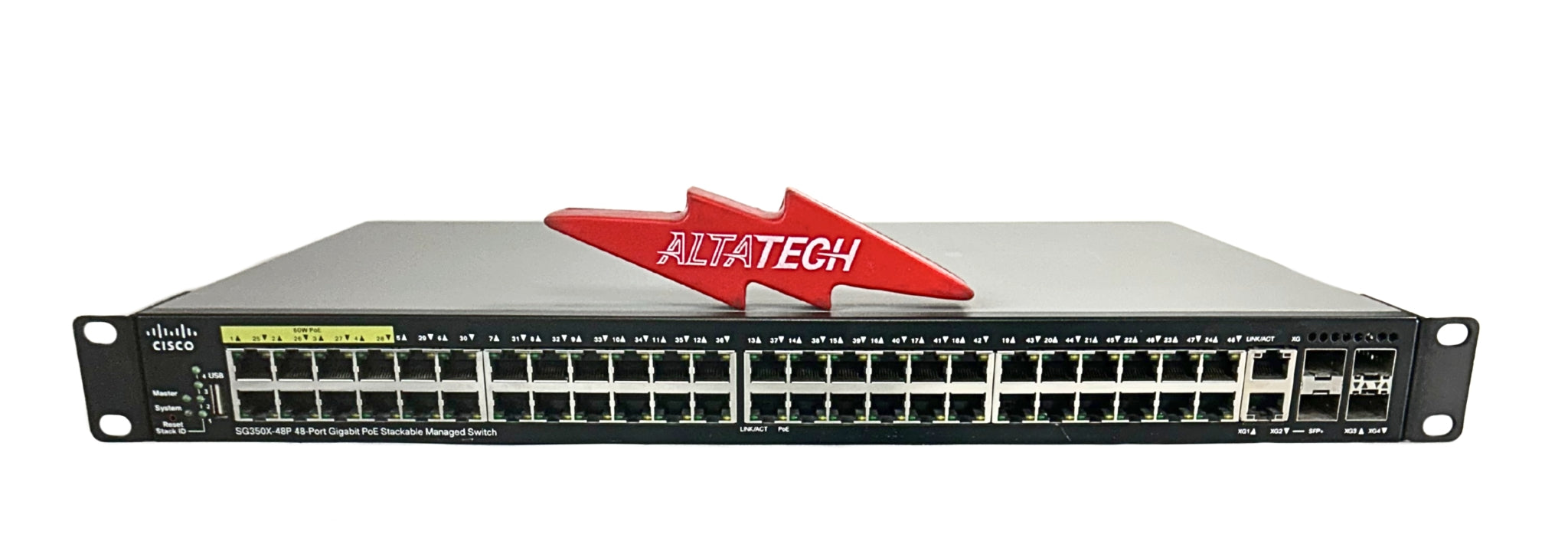 Cisco SG350X-48P-K9 48 Port PoE+ Gigabit Stackable Ethernet Managed Sw