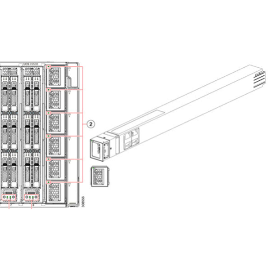 Cisco Ucs 9508 Chassis 2800 VAC Dual Voltage PSU | UCSX-PSU-2800AC