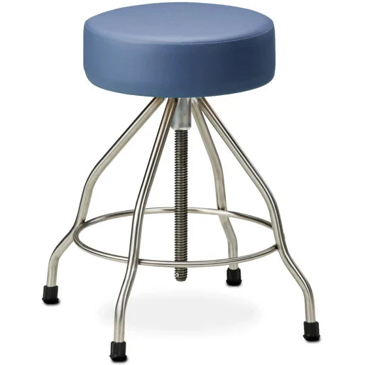 Clinton Upholstered Stainless Steel Stool