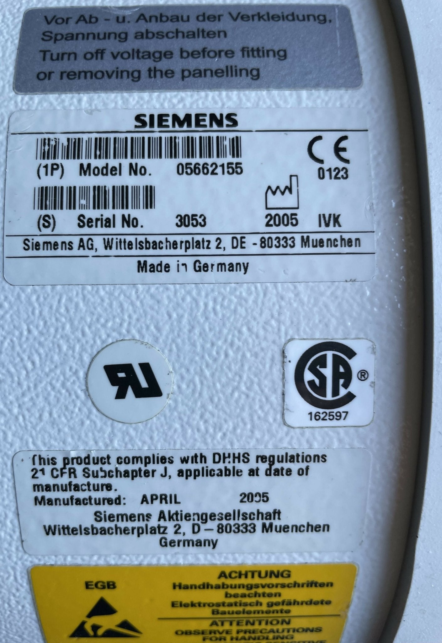 Collimator CARD AXIOM (5662155/05662155 SIEMENS