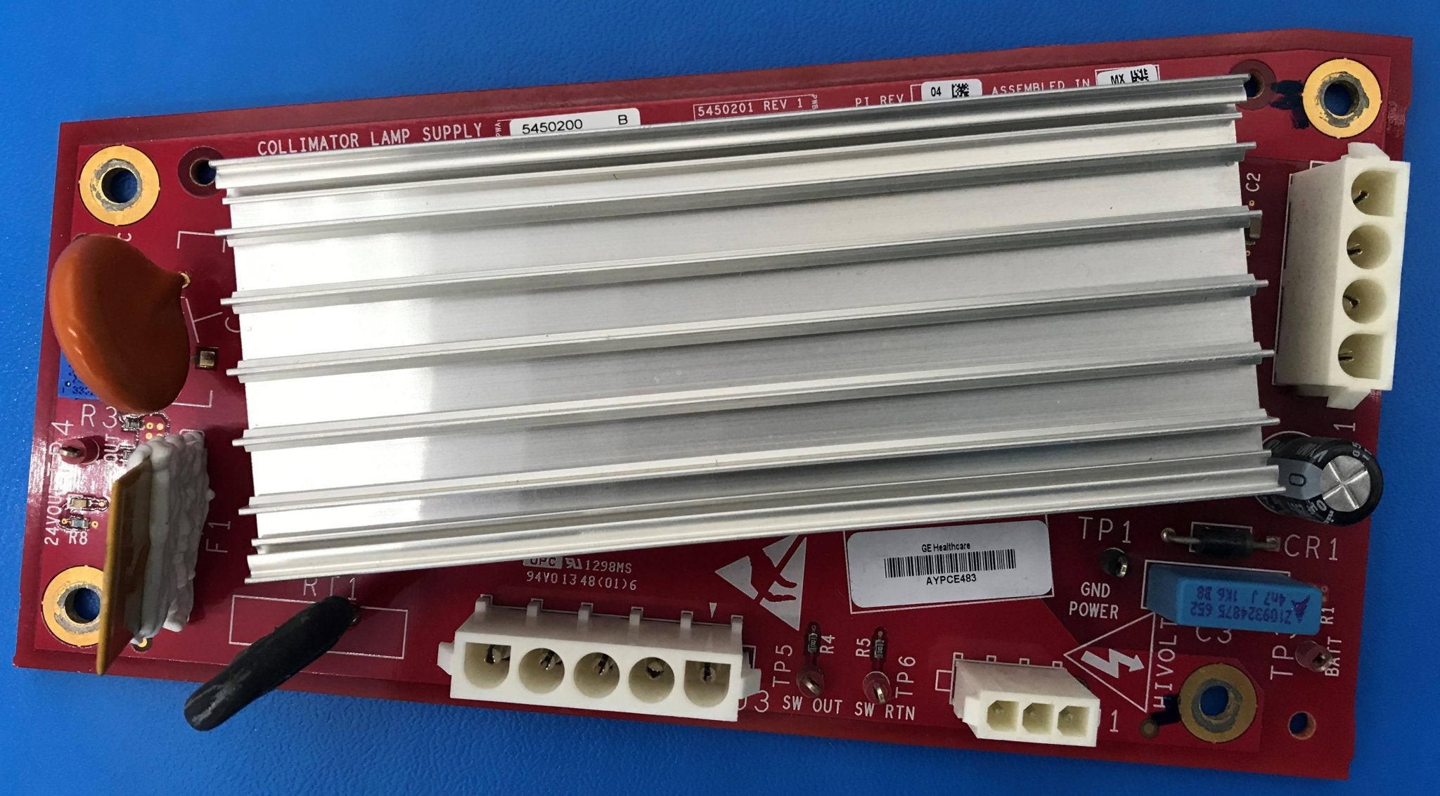 Collimator Lamp Supply (5450200 B/5450201 REV 1 GE Optima XR220