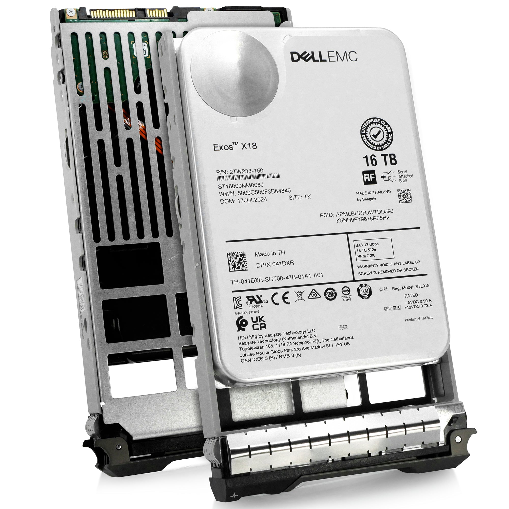 Dell G13 041DXR 16TB 7.2K RPM SAS 12Gb/s 512e 3.5in Hard Drive