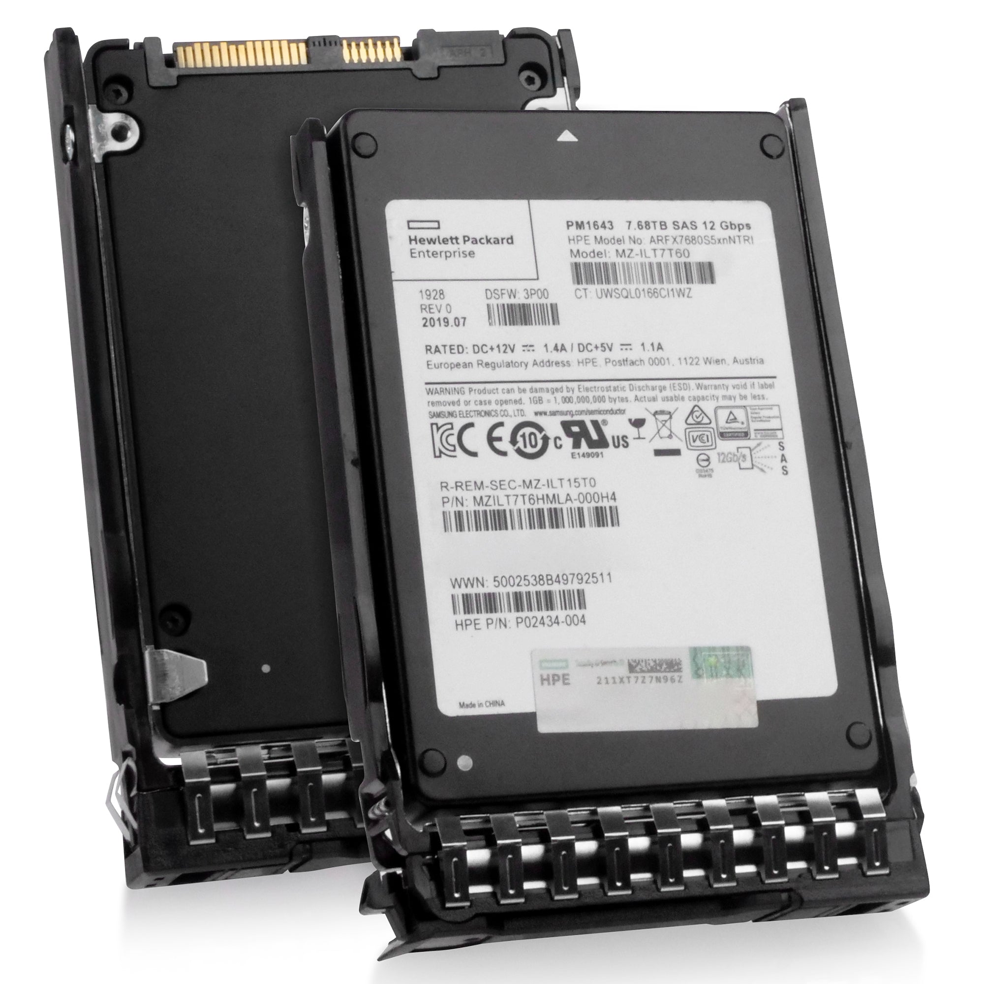 HP Generation 11 P41534-001 7.68TB 1 DWPD SAS 12Gb/s 3D TLC 2.5in Refurbished SSD