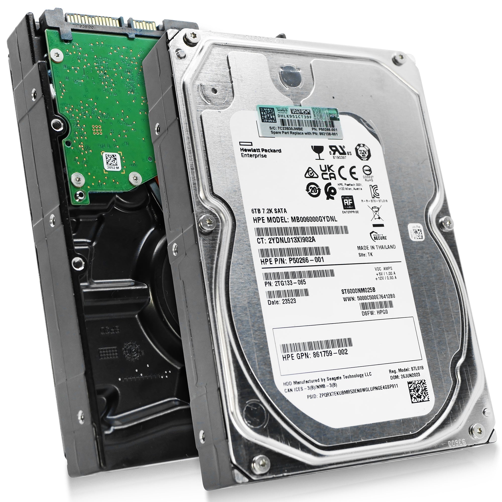 HP/Seagate Exos 7E8 ST6000NM025B 6TB 7.2K RPM SATA 6Gb/s 512e 3.5in Refurbished HDD