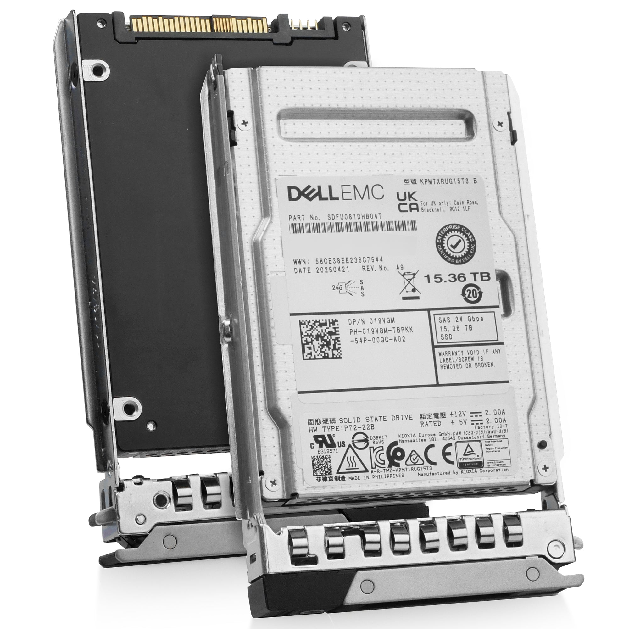Dell G14 400-ANUD 15.36TB 1 DWPD SAS-4 24Gb/s Read Intensive 3D TLC 2.5in Solid State Drive