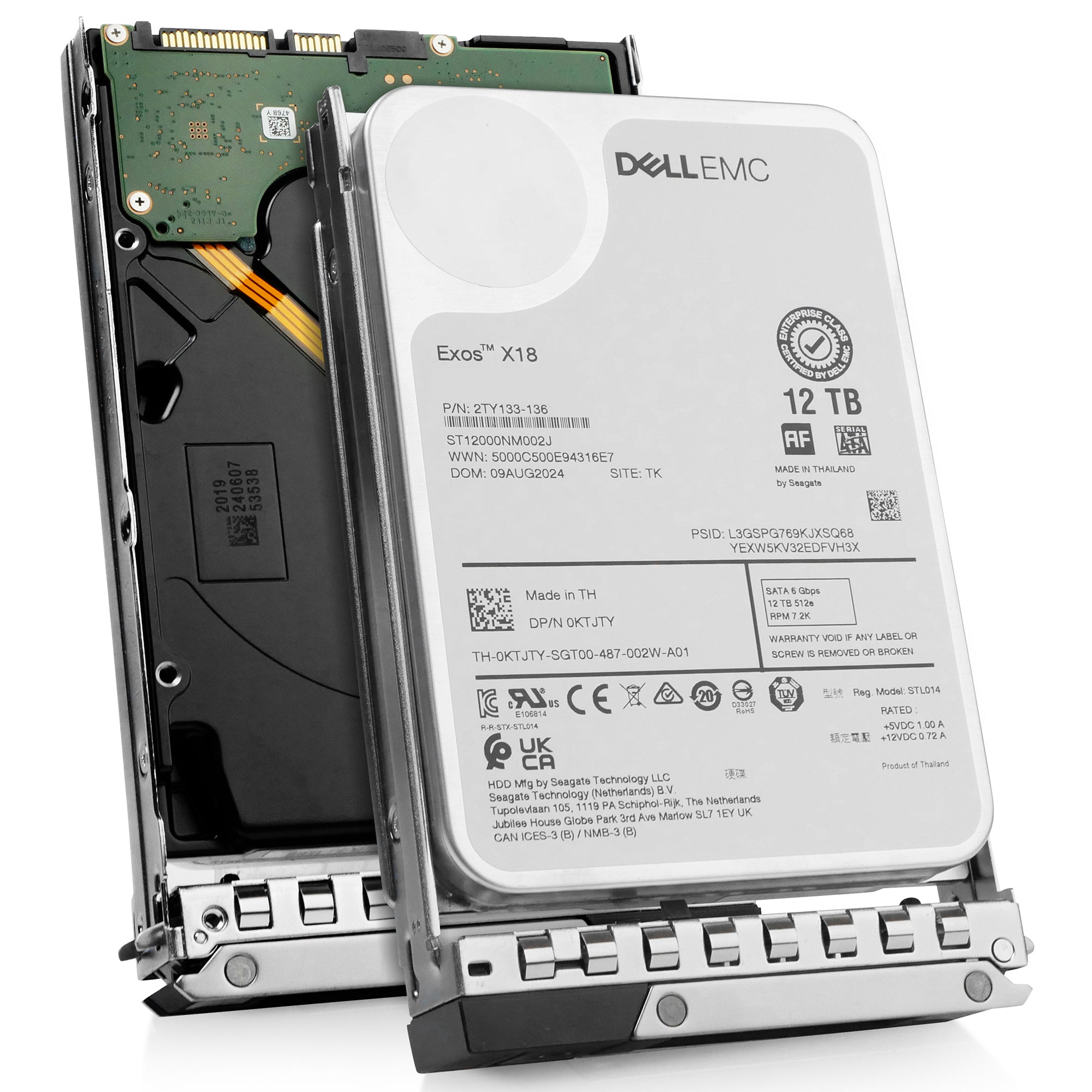 Dell G14 400-AWMS 12TB 7.2K RPM SATA 6Gb/s 512e 3.5in Hard Drive