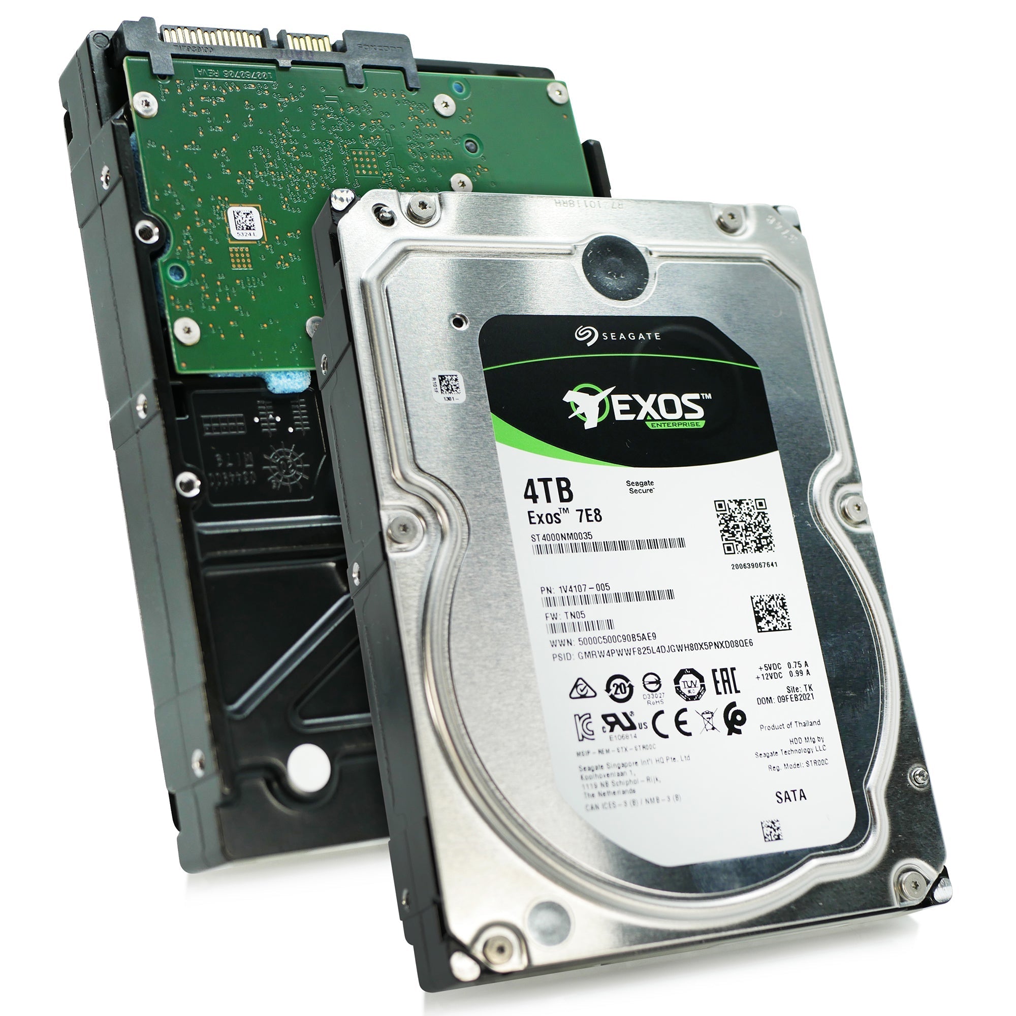 Seagate Exos 7E8 ST4000NM0035 4TB 7.2K RPM SATA 6Gb/s 512n 128MB 3.5" Hard Drive