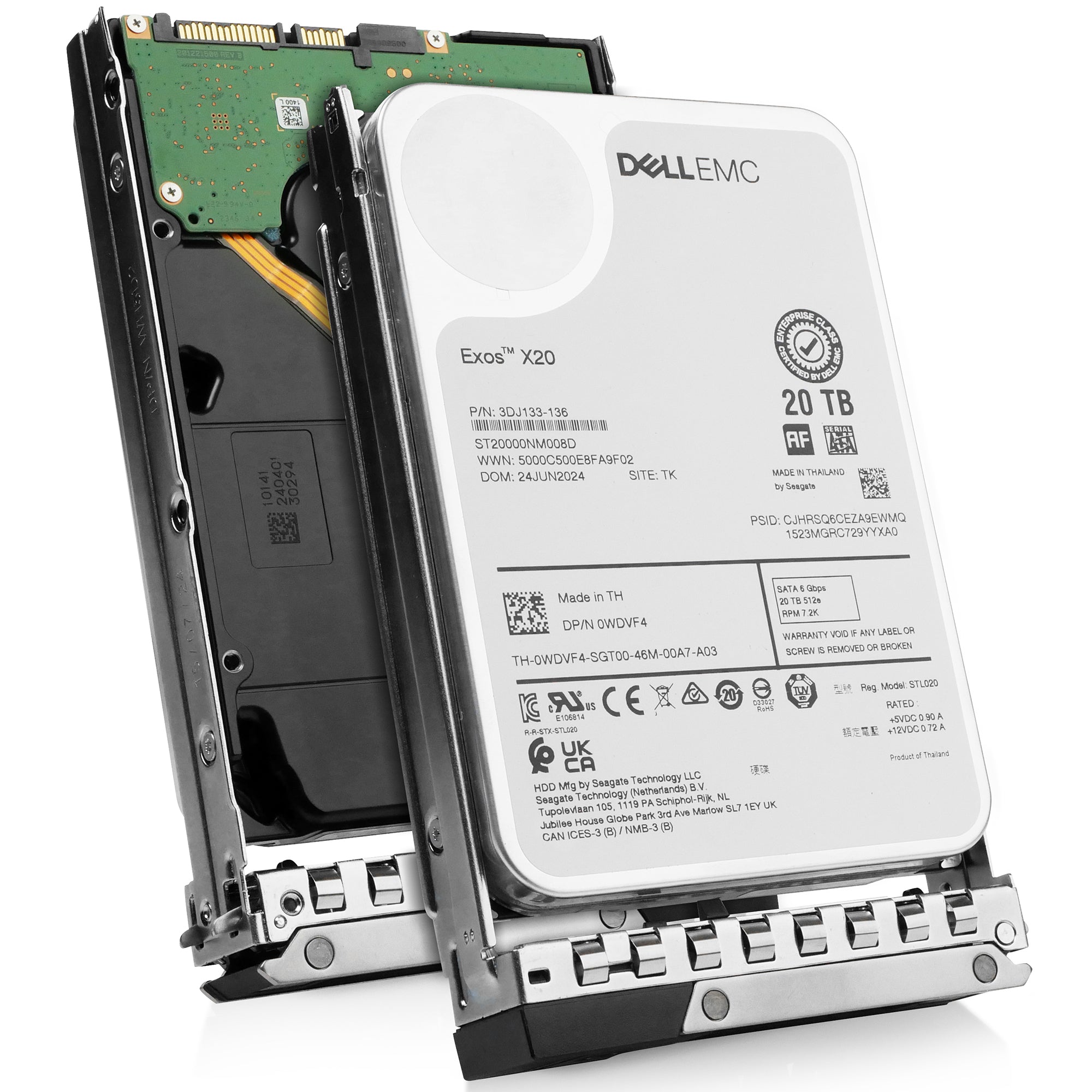 Dell G14 161-BBWD 20TB 7.2K RPM SATA 6Gb/s 512e 3.5in Hard Drive