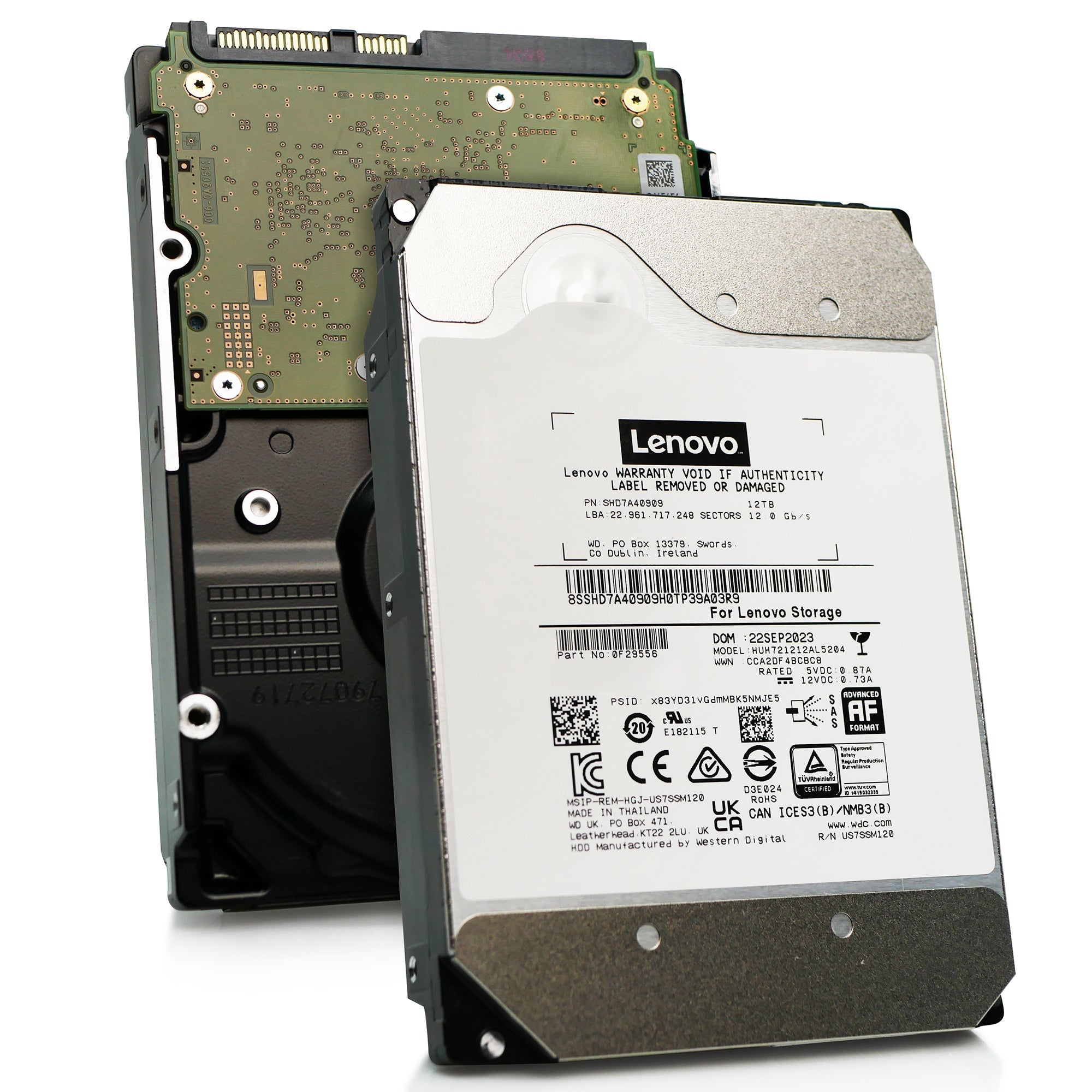Lenovo Ultrastar DC HC520 HUH721212AL5204 SHD7A40909 12TB 7.2K RPM SAS 12Gb/s 512e 3.5in Hard Drive