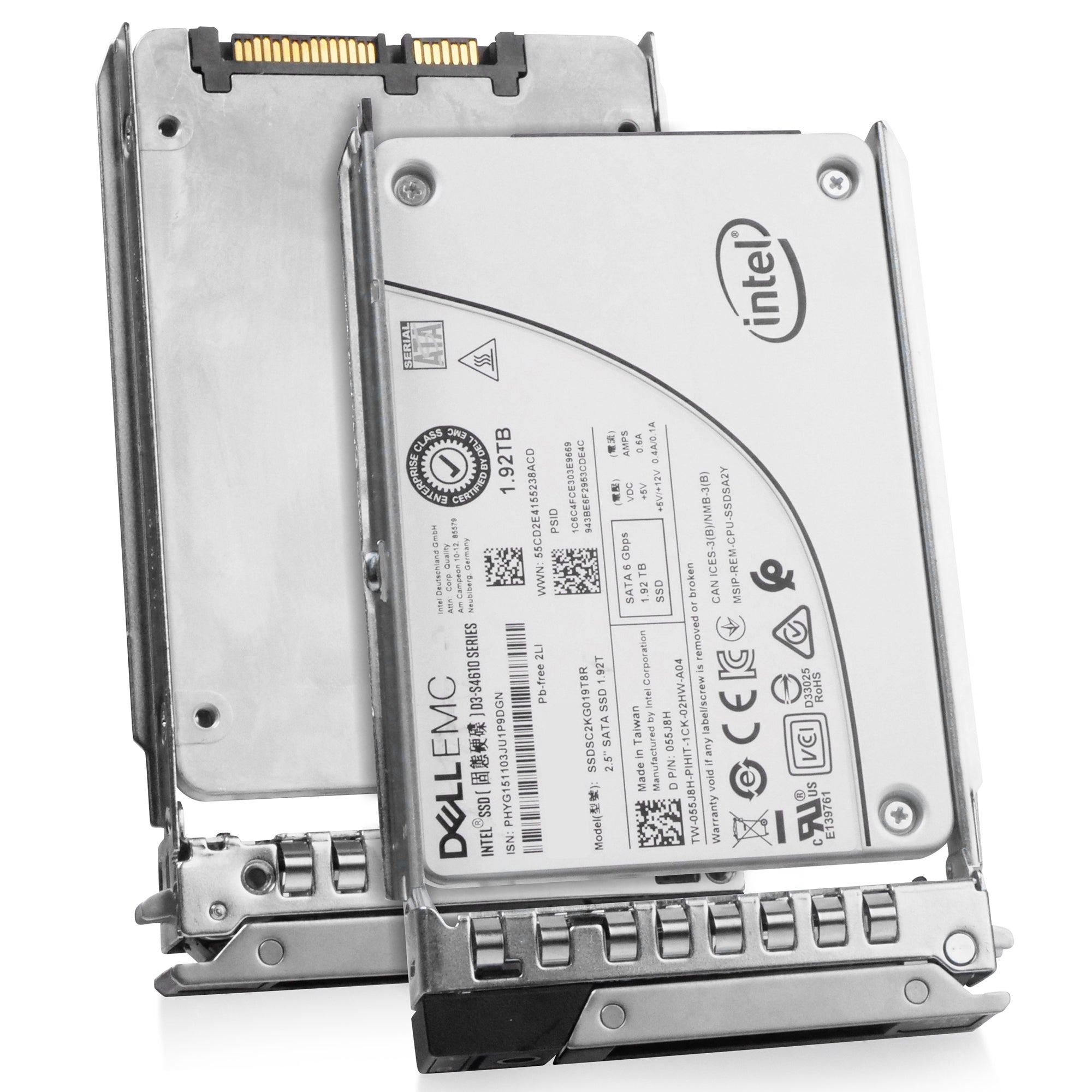 Dell G14 02TKCM 1.92TB 3 DWPD SATA 6Gb/s Mixed-Use 3D TLC 2.5in Refurbished SSD