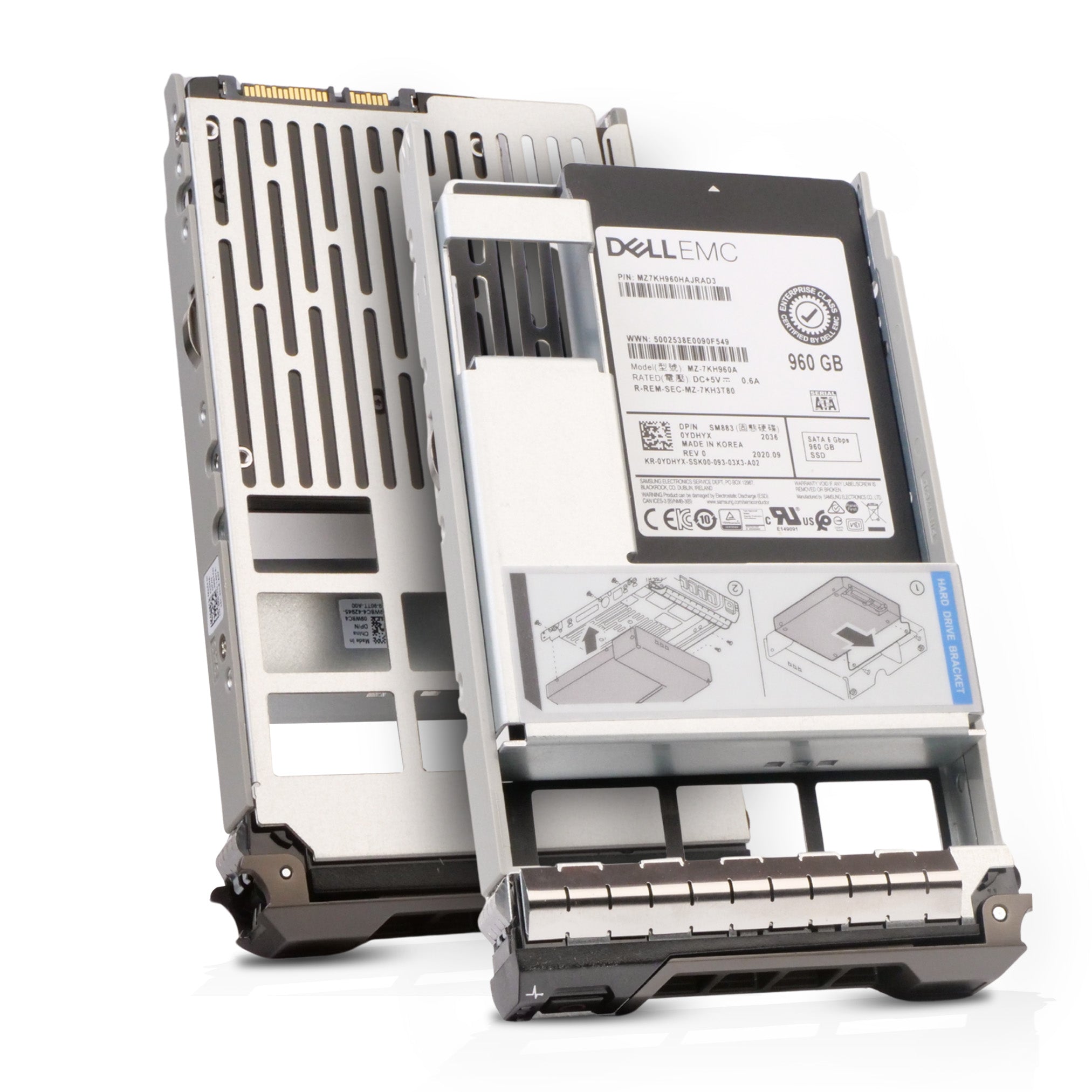 Dell G13 0YDHYX 960GB 3 DPWD SATA 6Gb/s MLC Mixed-Used Hybrid 3.5in Refurbished SSD